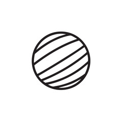 Creative design of a striped round object for modern artwork display