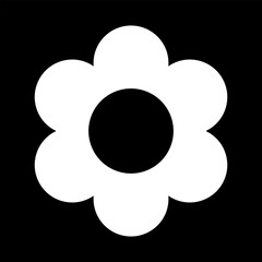 Flower icon collection vector illustrations for print, web and graphic design, isolated on white background.