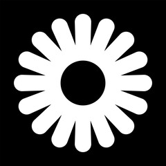 Flower icon collection vector illustrations for print, web and graphic design, isolated on white background.