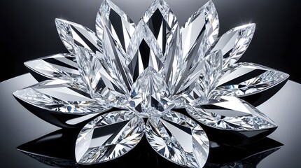 Zenith Diamond Bloom: Architectural Petals