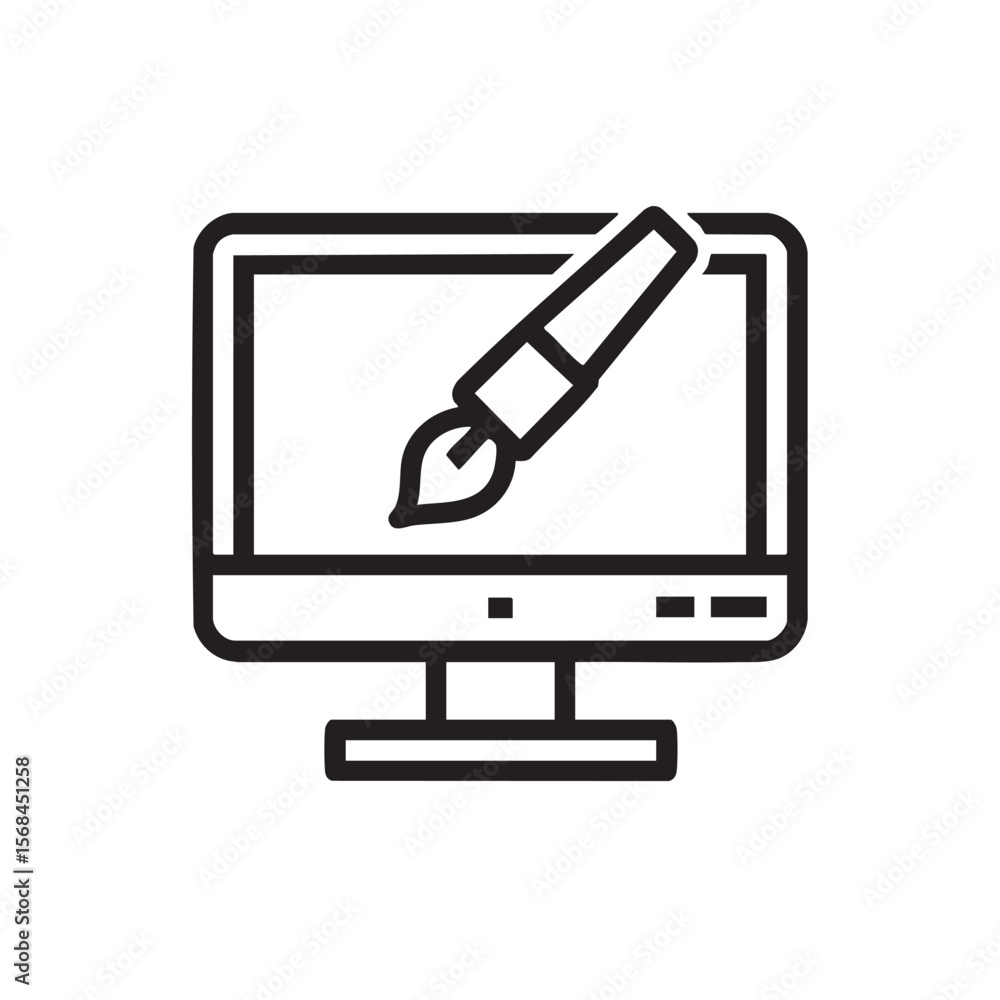 Poster digital design tool for creative projects and graphic design