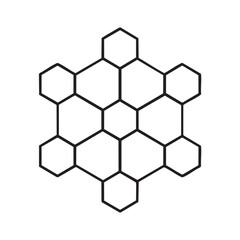 Geometric hexagon pattern suitable for modern design projects