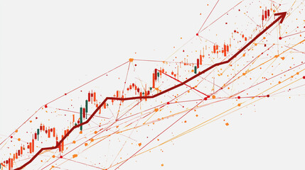 charts and graphs with statistics to innovative analyze business potential and forecast future development of companies growth network points Earth's surface