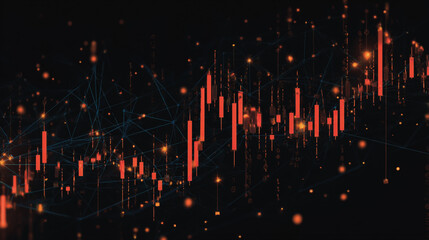 Fototapeta premium charts and graphs with statistics to innovative analyze business potential and forecast future development of companies growth network points Earth's surface