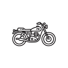 Fototapeta premium Vintage motorcycle design for projects and merchandise