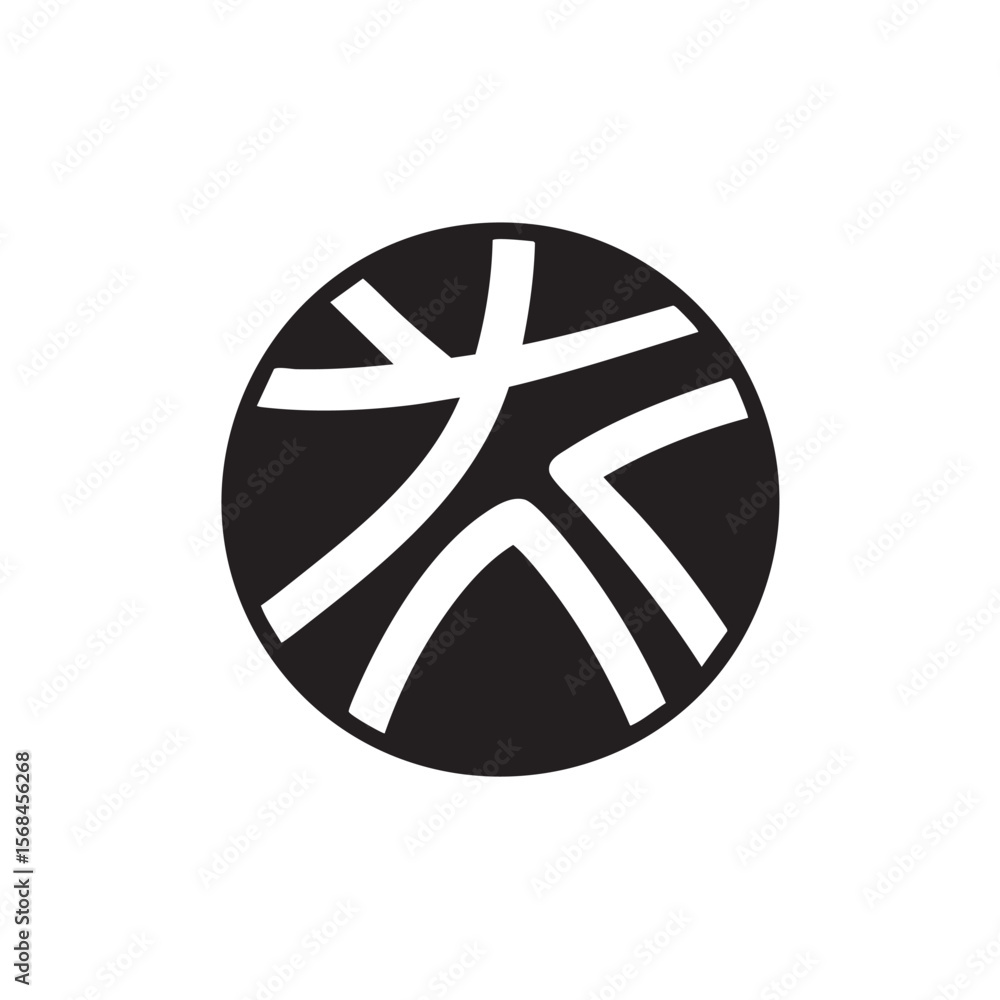 Poster unique abstract circular design for modern branding projects