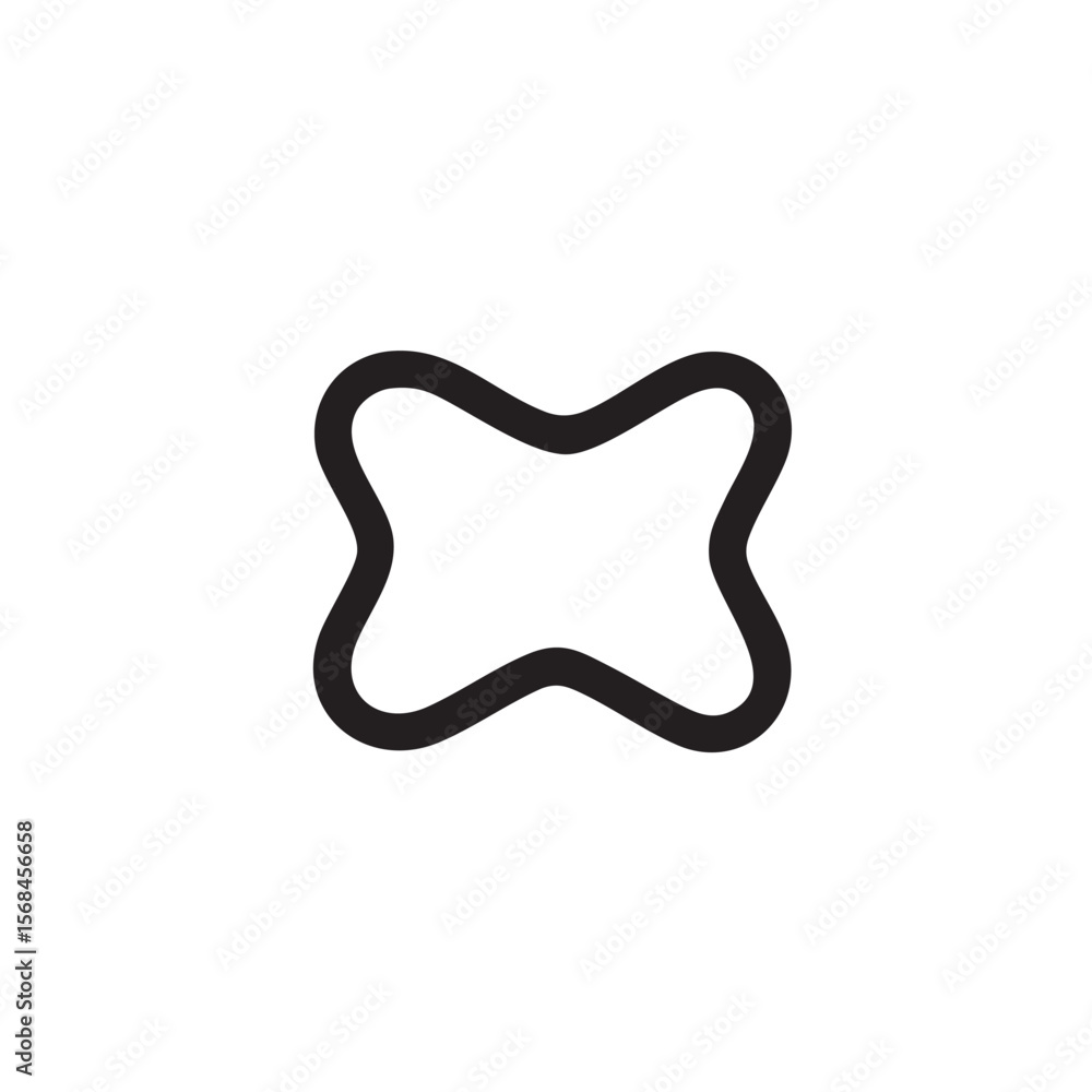 Poster abstract shape design for graphics and branding