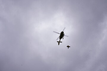 Rescue of people in the Dachstein Mountains in Styria, Austria.