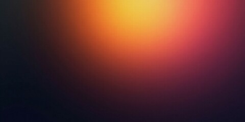 Grainy noise texture background, blue red orange abstract vibrant glowing color gradient shape on black backdrop, dark banner poster header cover wallpaper design

