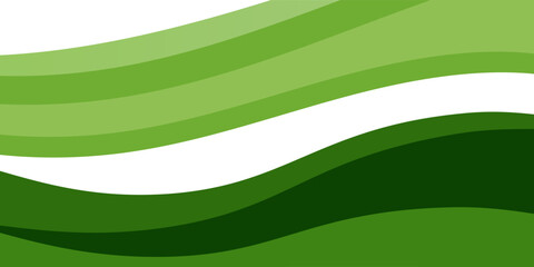 Abstract green banner background. Graphic design banner pattern background template with dynamic curve shapes. eps10