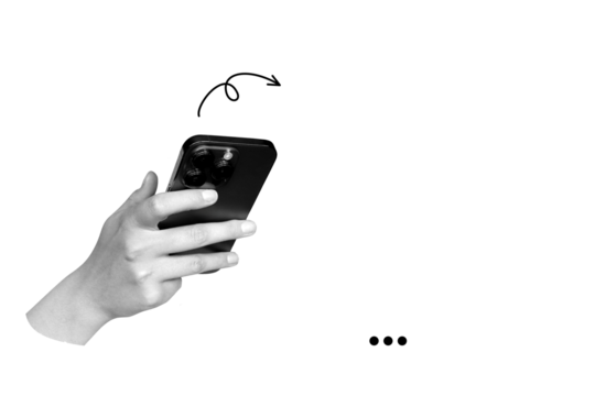 Modern collage. Hand holding smartphone. Concept sending message. Dialogue bubble. Communication, interaction. Social media. Chat. - Powered by Adobe