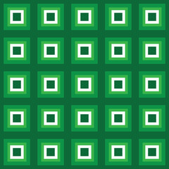 Green Layered Geometric Squares – Grid Pattern Design