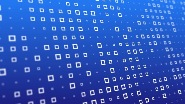 blue binary code Dotted Square Pattern Zoom In and Zoom Out Motion Graphics Effect &ndash; Blue Background Vector

