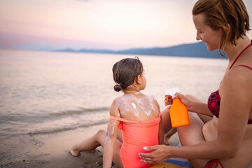 Joyful moments under the Greek summer sun by the shore