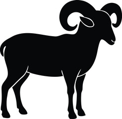 ram silhouette vector icon