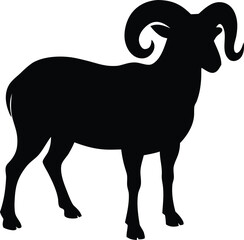 ram silhouette vector