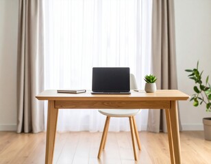 Minimalist Workspace Inspiration with Bright Light
