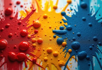 close vibrant paint splatters canvas texture abstract colorful artful expression, rainbow, lgbtq, lgbt, pride, love, equality, painting, artwork, composition