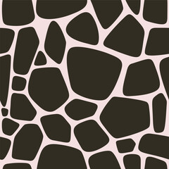 Giraffe animal skin seamless pattern