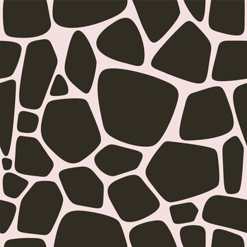 Giraffe animal skin seamless pattern