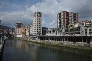 View of the downtown of Bilbao