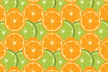 Healthy Orange Slice Fruit Mesh Seamless Pattern For Fabric , poster, packaging , branding