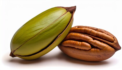 pecan carya illinoinensis nuts are still tiny in may cradled within their protective green shells but by october they ripen into rich buttery delights ready to grace autumn feasts