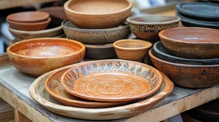 Creating plates and bowls from clay. How it's done.
