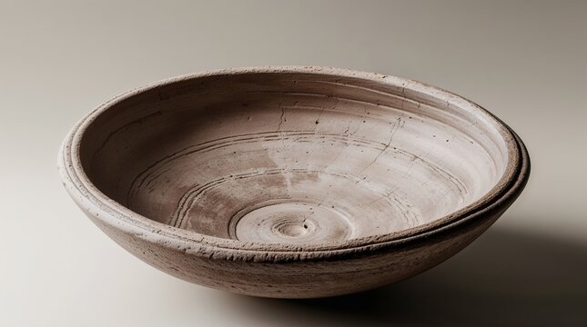 Unique handcrafted pottery bowl showcasing artisanal technique and natural texture from local artisans