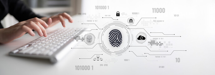 Biometric fingerprint identification and cybersecurity system ensuring secure access, identity...