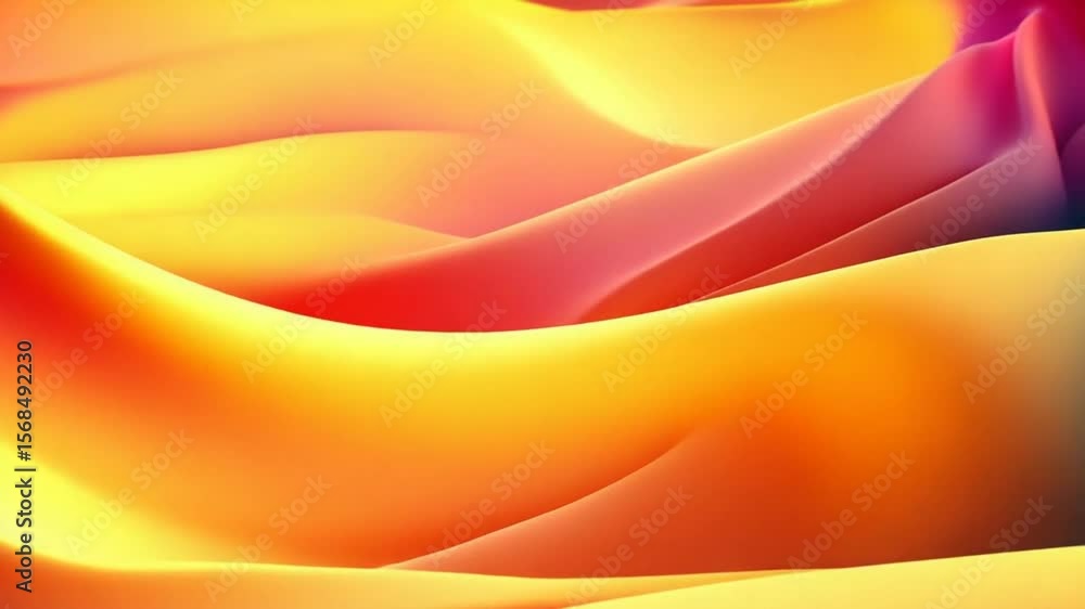 Poster abstract fluid gradient background with vibrant waves and smooth transitions