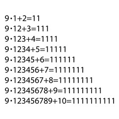 Entertaining mathematics interesting for schoolchildren sign