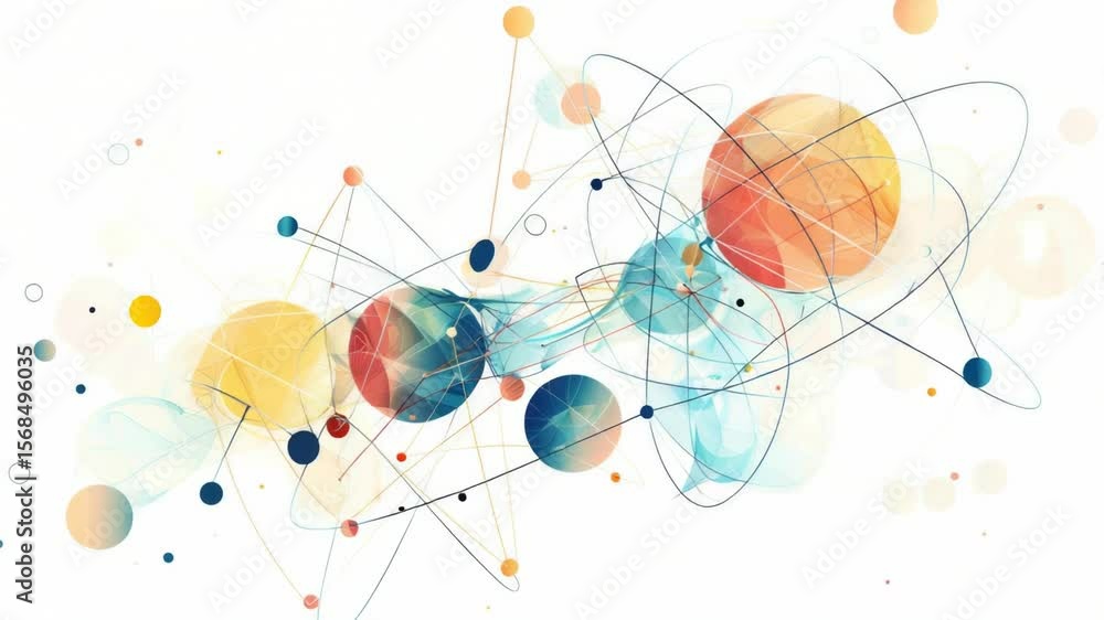 Aufkleber A collection of circles and dots, forming abstract patterns