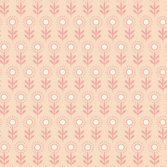Floral Deco seamless vector pattern