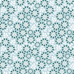 Ditsy floral seamless vector pattern