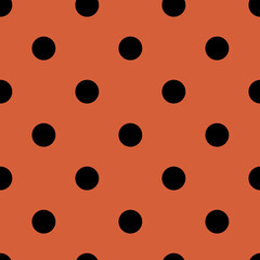 Geometry Polka Dot Plain Break Red Seamless Vector Pattern Background