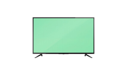 Naklejka premium tv green screen isolated on transparent background png 