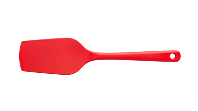 Red Spatula Isolated on Transparent Background PNG