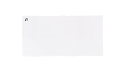 blank white tag isolated on transparent background png