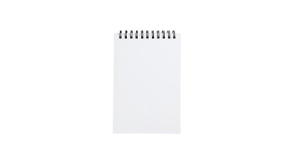 White Notepad Isolated on Transparent Background PNG