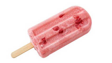 Strawberry Fruit Popsicle Isolated on Transparent Background PNG