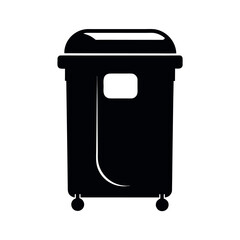 Portable Toilet Black Vector Symbol Art