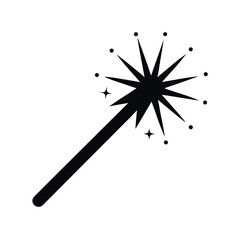 Sparkler Simple Black Flat Graphic Design