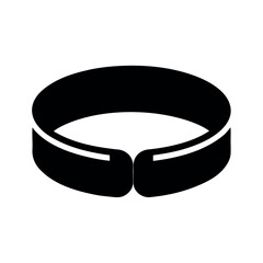Wristband Silhouette Vector Flat Design