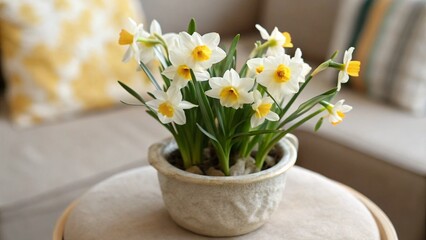 daffodils in a vase