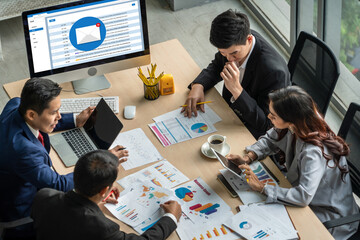 Email notification message showing on computer screen snugly. Digital marketing message information...