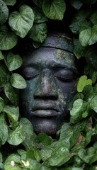 Obraz premium Peaceful face in nature.