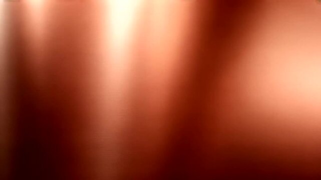 Copper metallic abstract background Warm tones of reddish-brown, blurred lights