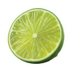 Close Up of a Fresh Lime Slice