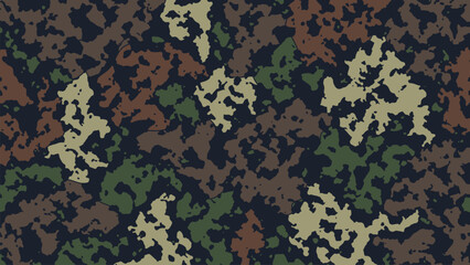 Green military camouflage seamless pattern fabric texture background